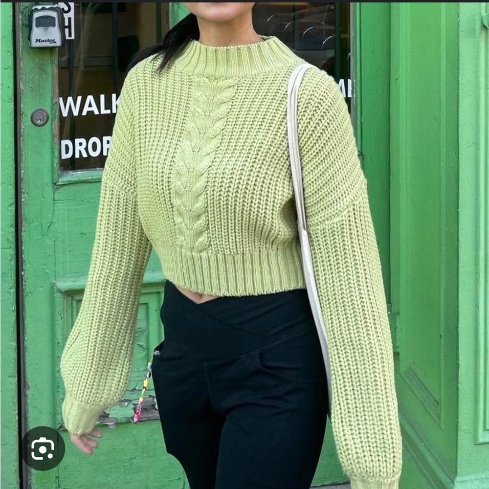 NWOT Princess Polly Cropped Mock Neck Sweater - Picture 2 of 12